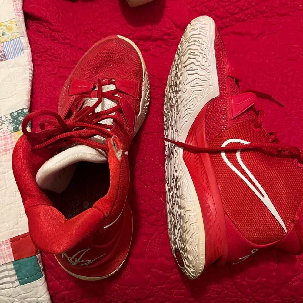 Nike Red Sneakers with White Details